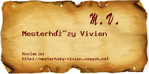 Mesterházy Vivien névjegykártya