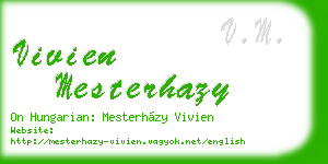 vivien mesterhazy business card
